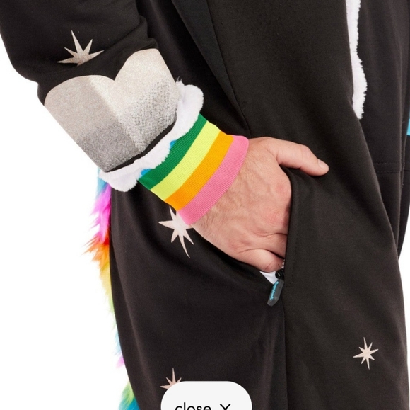 Tipsy Elves NWT Night Mare Unicorn Costume Men's Large ski costume Pajamas - Picture 4 of 15